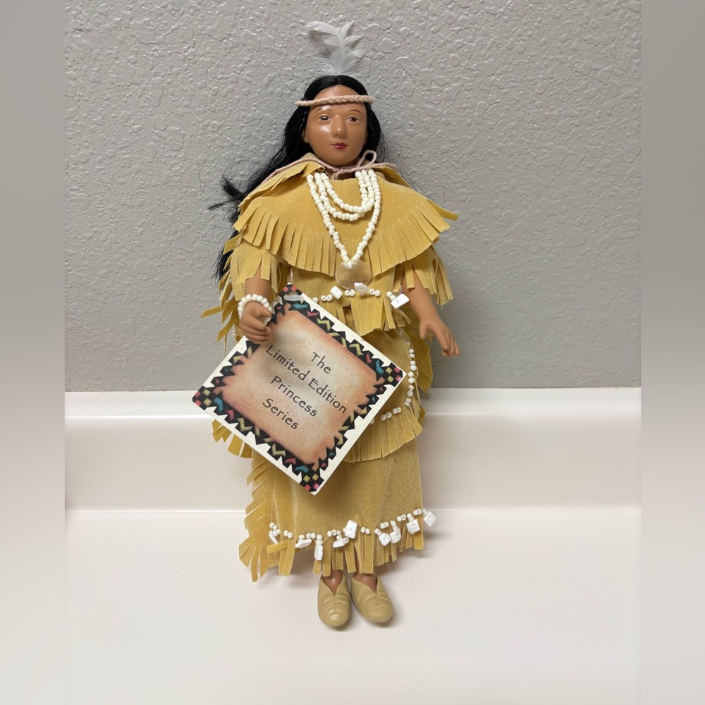 Native American Doll with Beaded Dress